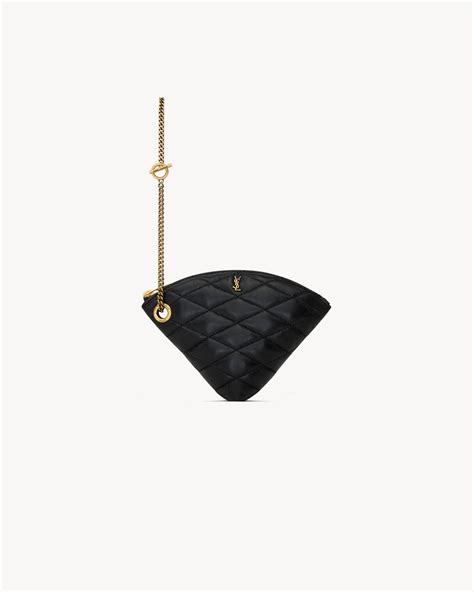 sade triangle coin purse in lambskin